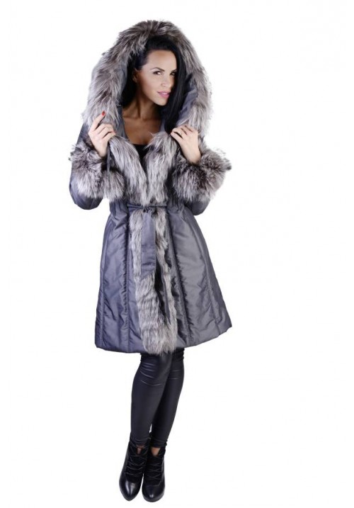 Dámsky textilný kabát Ankara grey